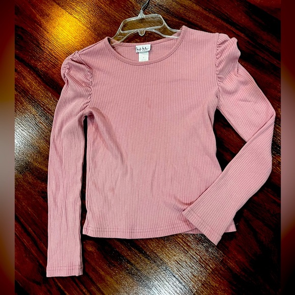 Nicole Miller Other - Nicole Miller Dusty Pink Ribbed Blouse